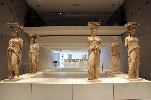 Caryatids New Acropolis Museum Athens